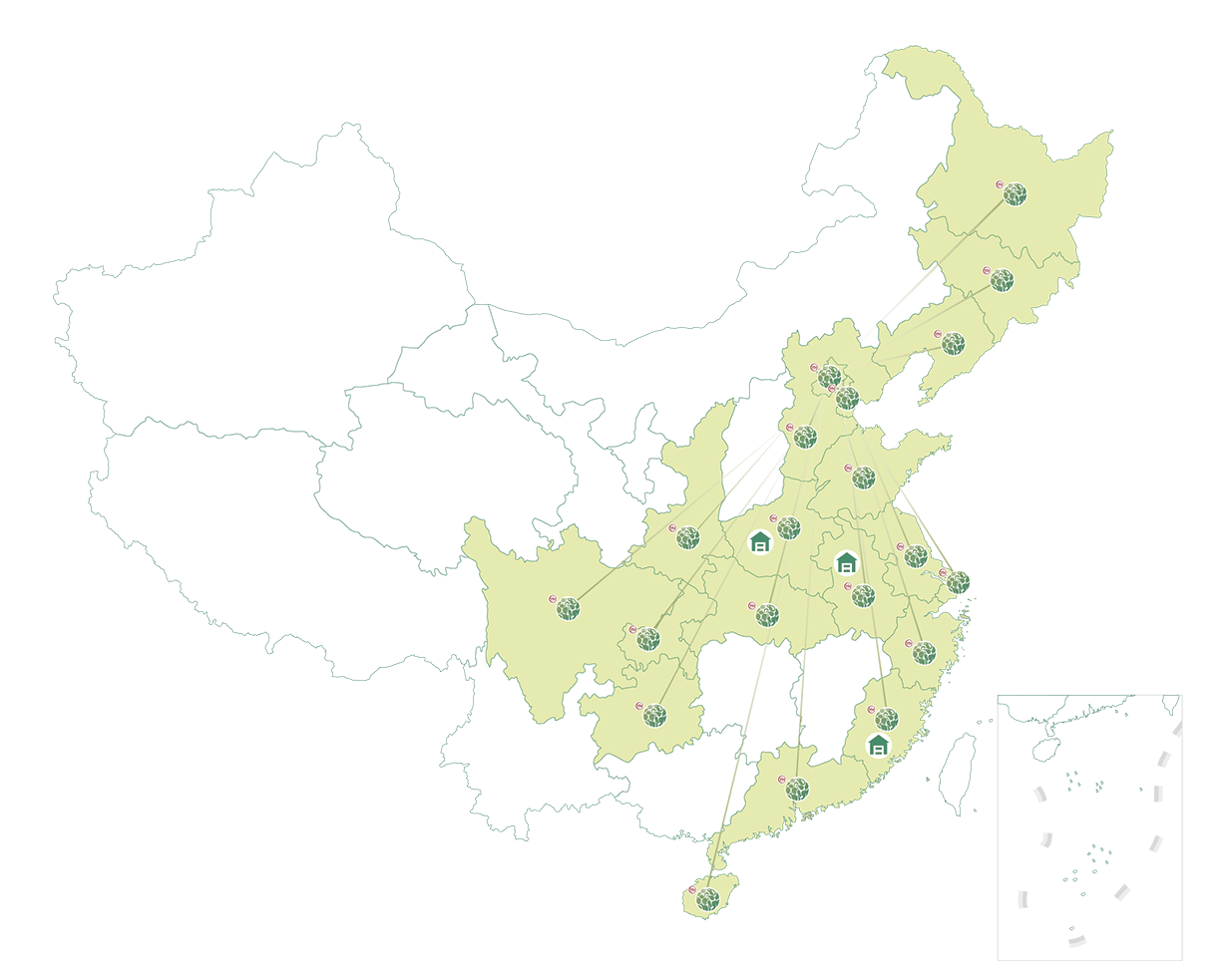彩食鲜官网全国布局地图
